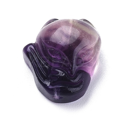 Carved Natural Fluorite Beads G-J387-01-1