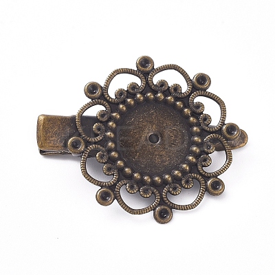 Hair Accessories Iron Alligator Hair Clip Findings LS-IFIN-L035-01AB-NF-1