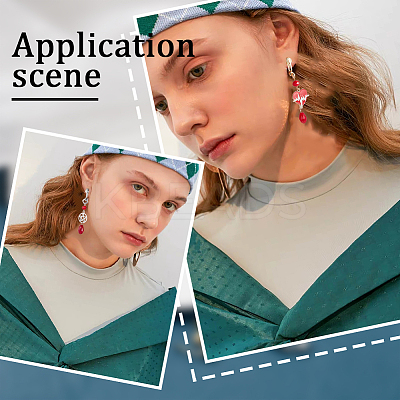 40Pcs 2 Colors Brass Clip-on Earring Converters Findings KK-SC0004-18-1