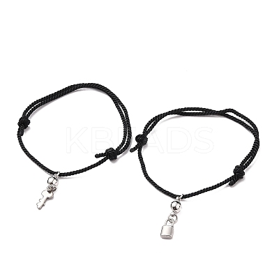 Adjustable Nylon Thread Bracelets BJEW-JB05637-1