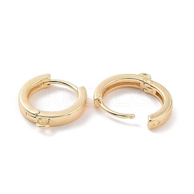 Brass Hoop Earring Findings X-KK-A168-25G-1