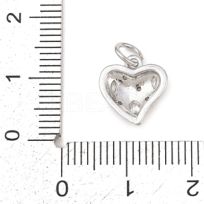 Brass Micro Pave Clear Cubic Zirconia Pendants KK-G544-05P-02-1