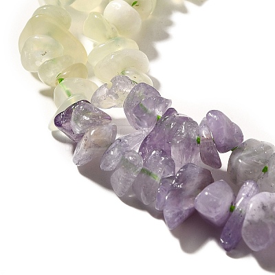 Natural New Jade & Amethyst Beads Strands G-L610-A21-01-1