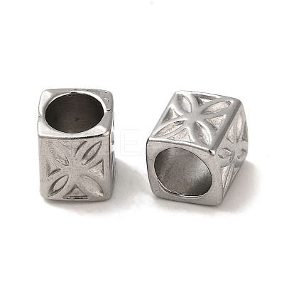 Tarnish Resistant 304 Stainless Steel European Beads STAS-K285-20P-1