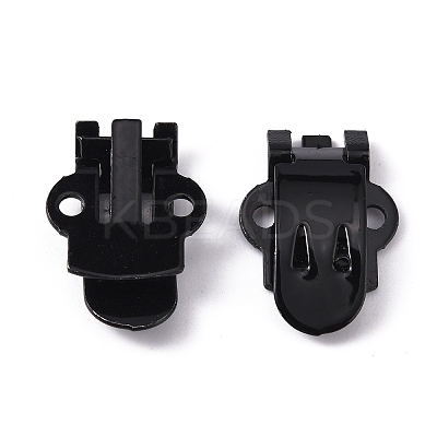 Iron Flat Blank Shoe Clips IFIN-WH0072-01B-EB-1