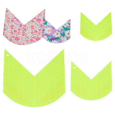 3Pcs Acrylic Multifunction Rulers DIY-WH0349-411-1
