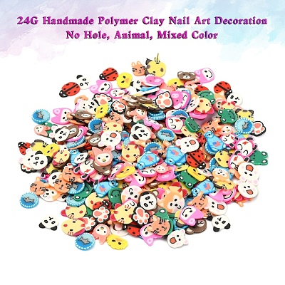 24G Handmade Polymer Clay Nail Art Decoration CLAY-YW0001-17B-1