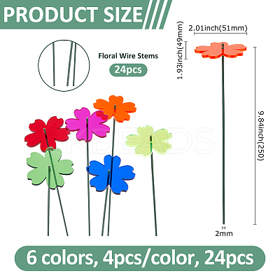 Acrylic Garden Stake AJEW-FH0005-24E-1