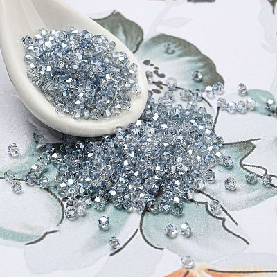 Transparent Electroplate Glass Beads EGLA-M030-02A-PL02-1