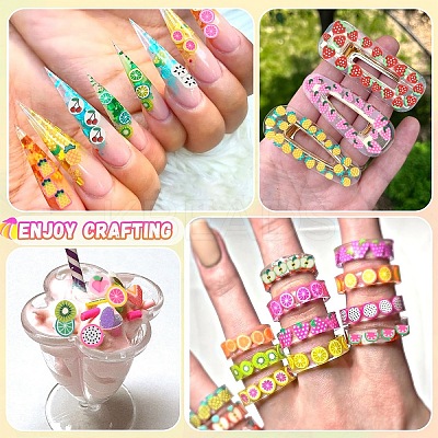 100G Handmade Polymer Clay Nail Art Decoration CLAY-YW0002-57-1
