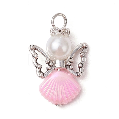 3Pcs 3 Colors Glass Pearl Pendants PALLOY-JF03471-1