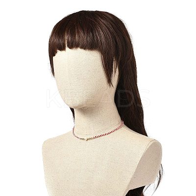 Wing & Cross & Heart & Star Pendant Necklaces for Girl Women NJEW-JN03688-1