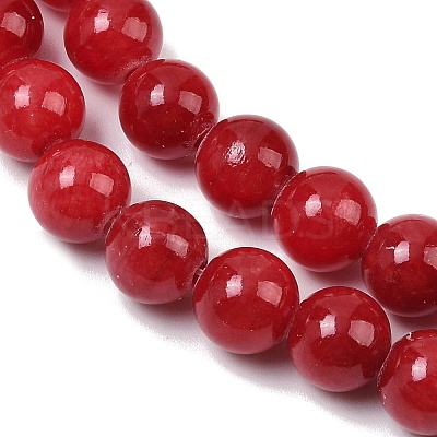 Natural Dyed Marble Beads Strands G-D315-A01-05-10mm-1