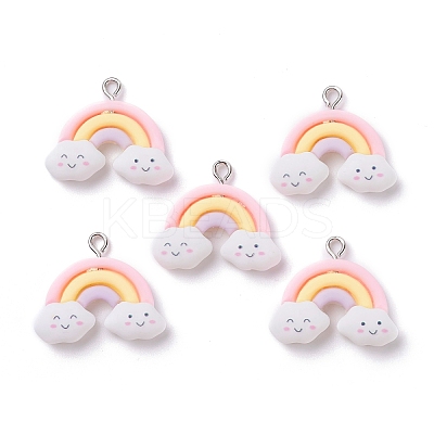 Opaque Resin Pendants RESI-F030-09-1