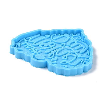 Mother's Day Theme DIY Pendant Silicone Molds DIY-P053-07-1