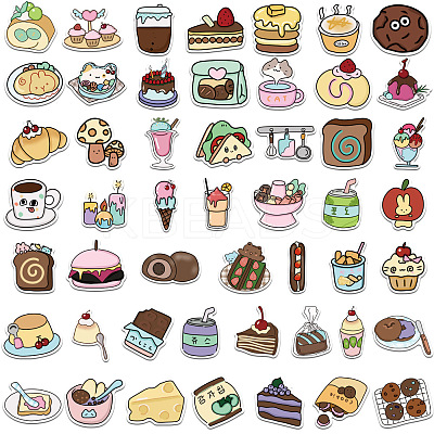 50Pcs PVC Self-Adhesive Picture Stickers STIC-M003-01-1
