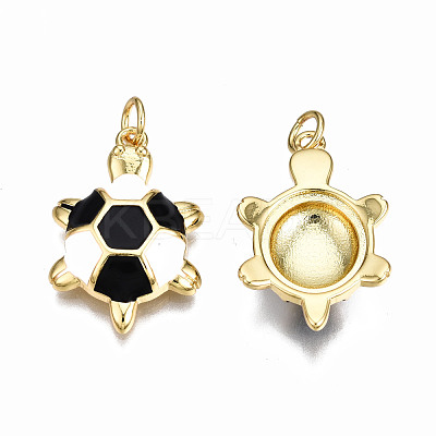 Brass Enamel Pendants KK-Q252-018A-NF-1