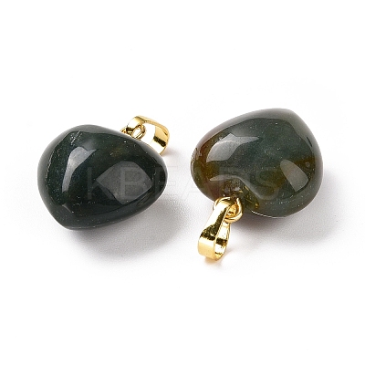 Natural Moss Agate Pendants G-I311-A08-G-1