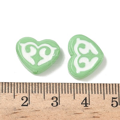 Dyed & Heated Baking Paint Glass Beads LAMP-D004-02E-1
