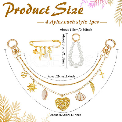 Bag Decorative Chain Kits HJEW-MA00031-1