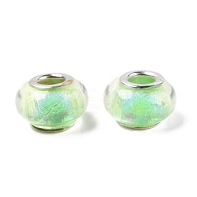Drawbench Resin European Large Hole Beads DACR-S011-06-1