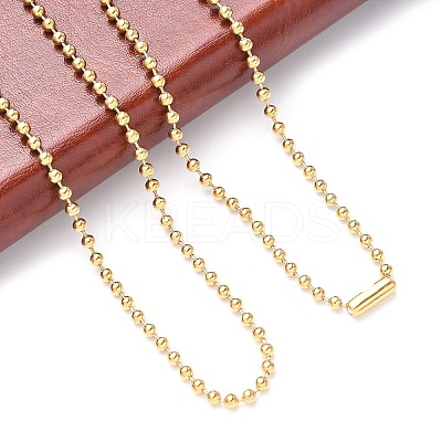 304 Stainless Steel Ball Chain Necklace MAK-R012-02G-1