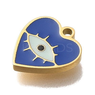 Ion Plating(IP) 304 Stainless Steel Enamel Charms STAS-P371-070G-1