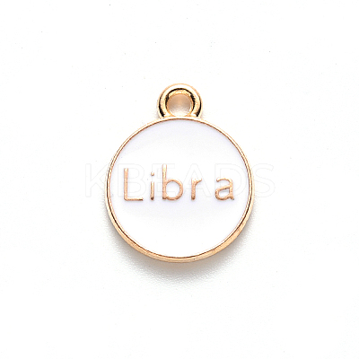 Alloy Enamel Pendants X-ENAM-S124-01A-04K-1