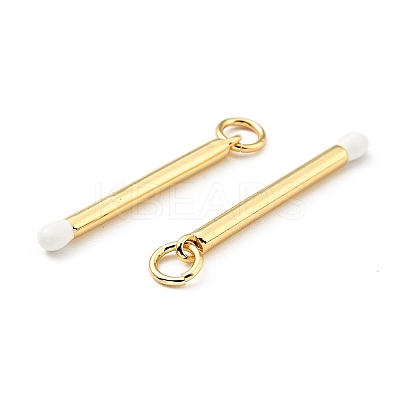 Brass Enamel Pendants KK-G416-36G-01-1