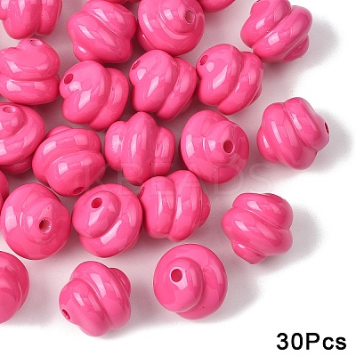 30Pcs Opaque Acrylic Beads OACR-YW0003-87I-1