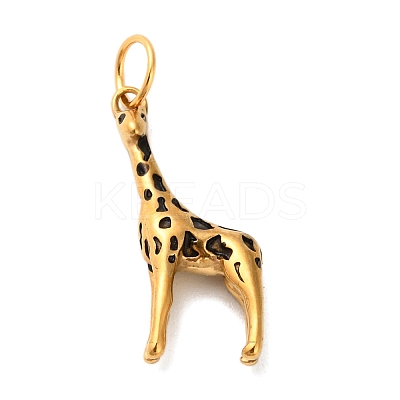 Animal Themes 304 Stainless Steel Enamel Pendants STAS-K304-03A-G-1