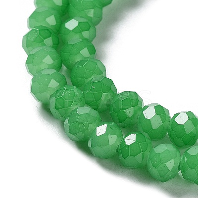 Baking Paint Imitation Jade Glass Bead Strands DGLA-A034-J10mm-A10-1