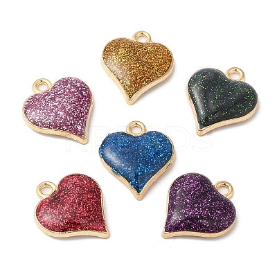 Alloy Enamel Pendants PALLOY-M212-01G-1