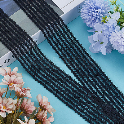 10M Knitted Fish Line Nylon Elastic Lace Trim OCOR-GF0003-71B-1