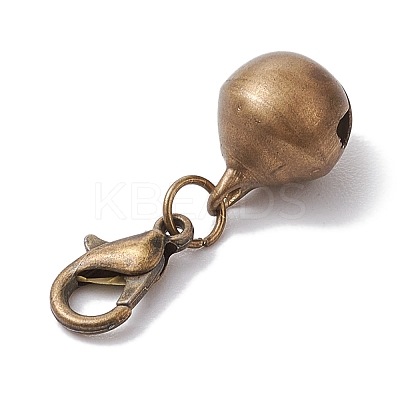 Brass Bell Pendant Decoration HJEW-JM02225-1