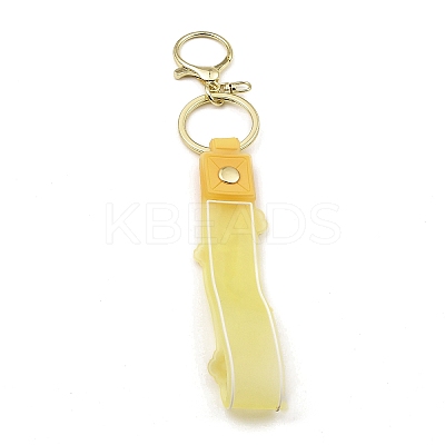 Flower PVC Rope Keychains KEYC-B015-01LG-05-1