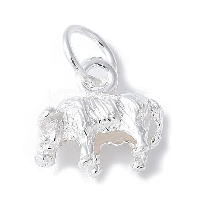 925 Sterling Silver 3D Chinese Zodiac Charms STER-P066-01S-02-1