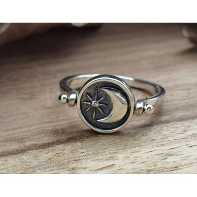 Zinc Alloy Finger Two Sided Rotatable Finger Rings FS-WG6AB10-05-1