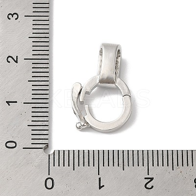 Rack Plating Brass Micro Pave Clear Cubic Zirconia Twister KK-A222-03A-P-1