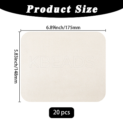 20Pcs Suede Fiber Glasses Cleaning Cloth AJEW-GF0012-51A-1