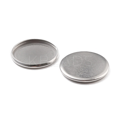 Non-Tarnish 316 Surgical Stainless Steel Cabochon Tray Settings STAS-I187-06F-P-1