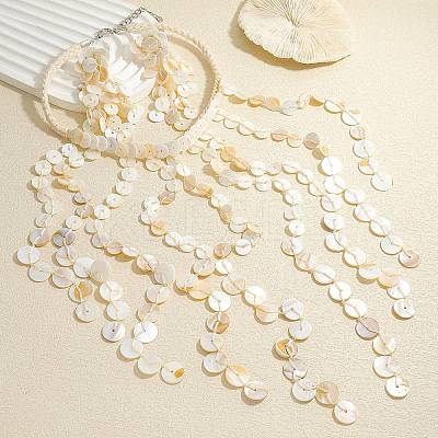 Shell Multi-Layer Disc Necklaces & Stud Earring Sets for Women WG912B9-03-1