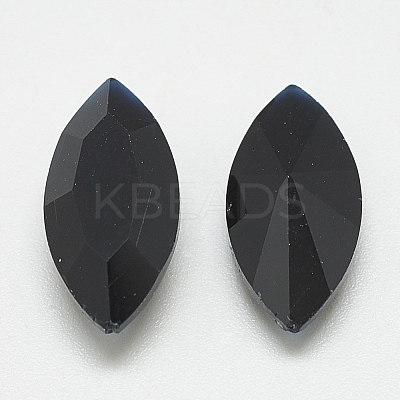 Pointed Back Glass Rhinestone Cabochons RGLA-T083-6x12mm-02-1