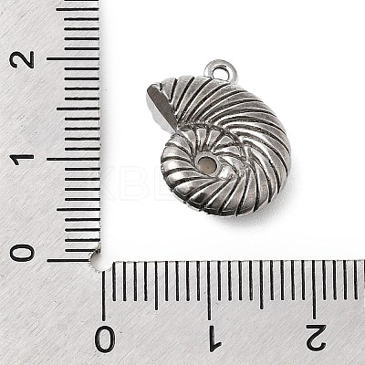 304 Stainless Steel & ABS Plastic Pearl Pendants STAS-G369-04P-02-1