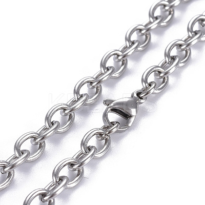 Non-Tarnish 304 Stainless Steel Pendant Necklaces NJEW-O113-04P-1