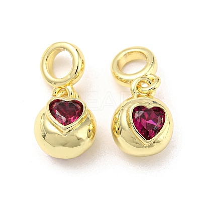 Brass with Cubic Zirconia Pendants FIND-Z023-20C-1