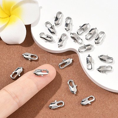 SHEGRACE Brass Lobster Claw Clasps XGR0007P-08P-1