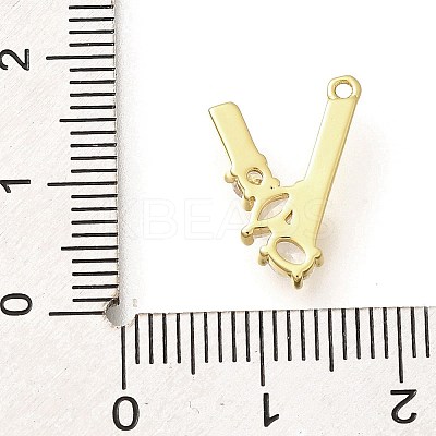 Brass Micro Pave Cubic Zirconia Pendants KK-M310-01G-22-1