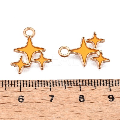 Alloy Enamel Pendants ENAM-T020-38A-RS-1