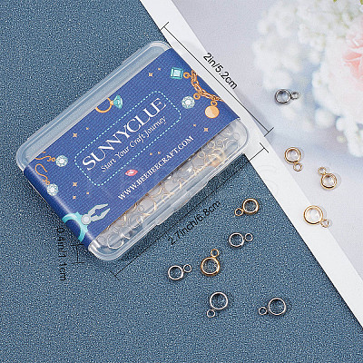 60Pcs 6 Style 304 & 201 Stainless Steel Tube Bails STAS-SC0004-10-1